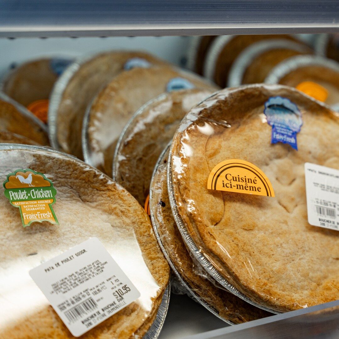 Pâtés maison préparés à la Boucherie La Bouchée d'Or à Drummondville